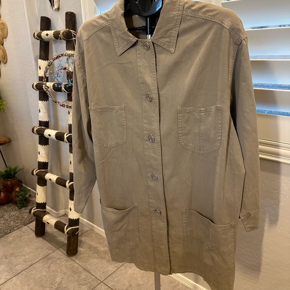 Jones New York Jackets & Blazers - Jones New York Sport Khaki Vintage Utility Jacket